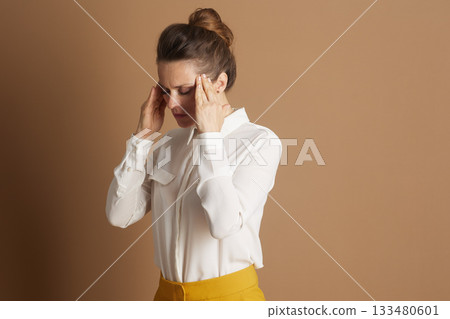 Professional Woman Relieving Stress 133480601