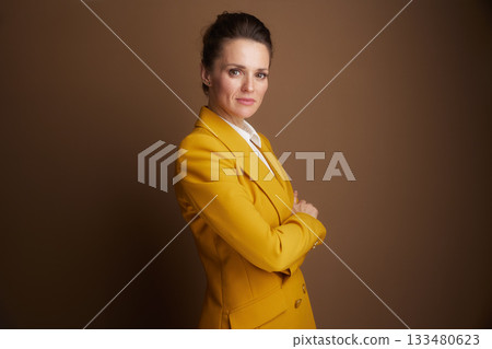 Determined Businesswoman with Confident Demeanor Determined Businesswoman with Confident Demeanor 133480623
