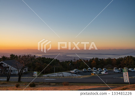 Mount Daisen and the beautiful starry sky in Tottori Prefecture, Japan Mount Daisen and the beautiful starry sky in Tottori Prefecture, Japan 133481226