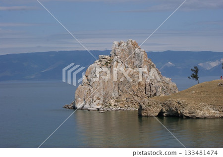Mystical Shamanka Rock on Olkhon Island. 133481474