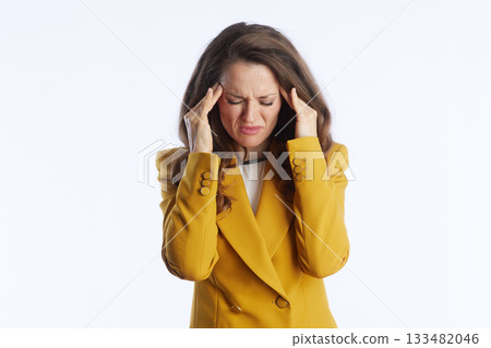 Executive Woman Overwhelmed by Work Stress 133482046