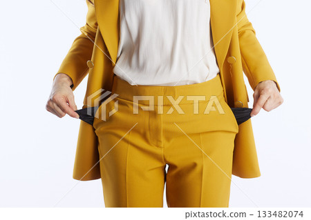 Empty Pockets Symbolizing Financial Hardship Empty Pockets Symbolizing Financial Hardship 133482074