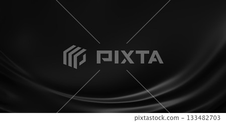 Abstract black fabric background with copy space 3D Render Black friday banner design Abstract black fabric background with copy space 3D Render Black friday banner design 133482703