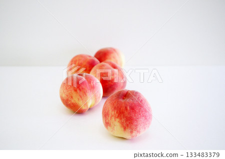 Freshly picked peaches Freshly picked peaches 133483379
