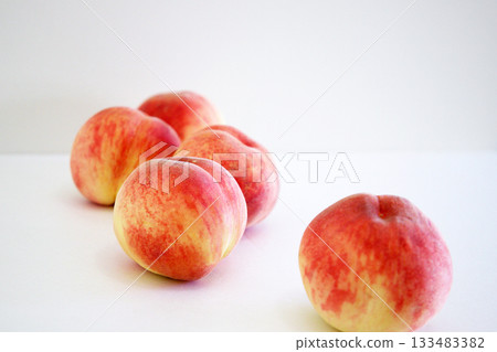 Freshly picked peaches Freshly picked peaches 133483382
