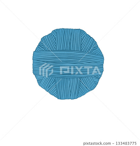 手繪藍色紗線 手繪藍色紗線 133483775