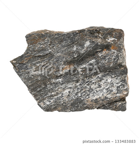 gray stone isolate on white background 133483883