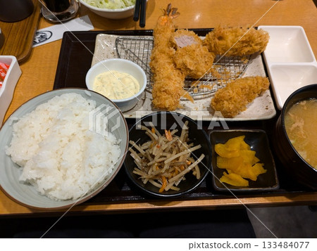 Tempura reflected in the mirror Tempura reflected in the mirror 133484077