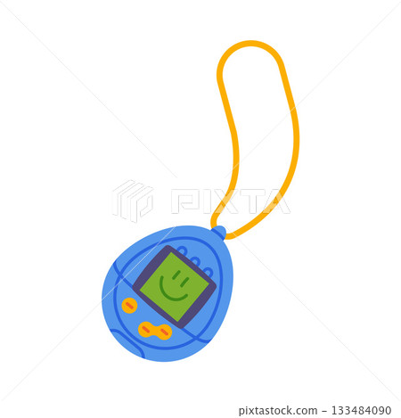Digital Toy Pet as Retro Technique and Old Vintage Gadget Vector Illustration Digital Toy Pet as Retro Technique and Old Vintage Gadget Vector Illustration 133484090