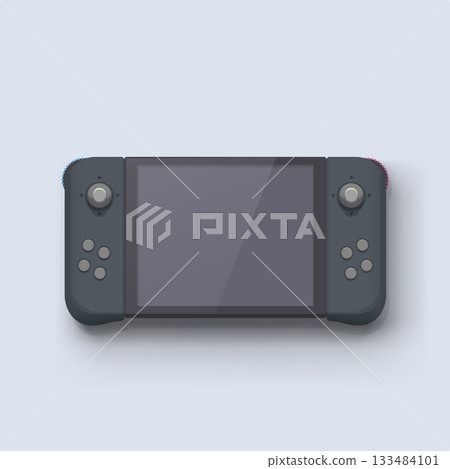 a portable modern design black game console 133484101