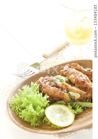 Chinese cuisine fried chicken 133484185