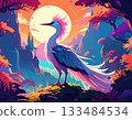 Beautiful bird illustration 133484534
