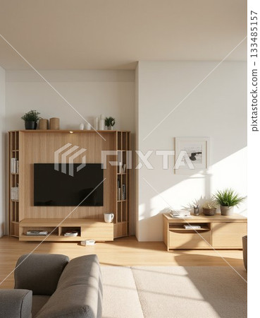 modern living room with sofa and sofa 133485157