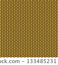 Seamless woven pattern in gold background. Abstract golden metallic surface texture. Graphic design vector illustration for Cover Banner Backdrop Poster Flyer Party Decor Template Event Greeting Card 133485231