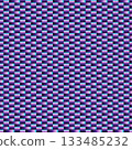 Purple gradient geometric weave seamless pattern background. Woven polymer surface background. Graphic design vector illustration for Cover Banner Backdrop Poster Flyer Party Decor Template Event Card 133485232
