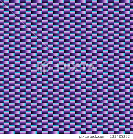 Purple gradient geometric weave seamless pattern background. Woven polymer surface background. Graphic design vector illustration for Cover Banner Backdrop Poster Flyer Party Decor Template Event Card 133485232
