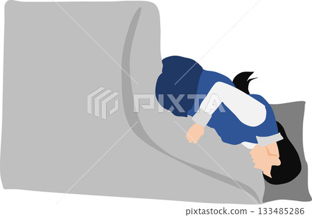 一個女人睡午覺的插圖 133485286