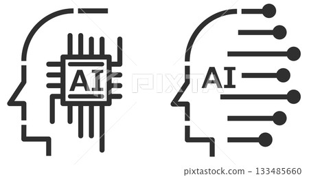 隨著先進技術的演進，未來人工智慧大腦圖標正在不斷演變。 133485660