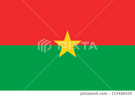 Flag of Burkina Faso 133486429