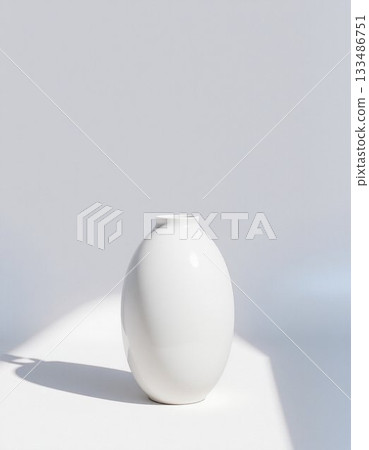 white egg on a white background 133486751