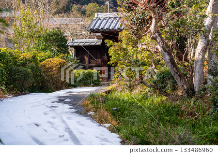 【傳統建築群重要保護區】佐賀鳥居本冬季街景 京都府京都市右京區22號 133486960