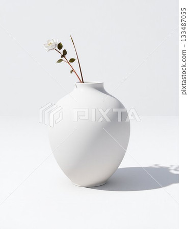 egg in a pot with plant egg in a pot with plant 133487055