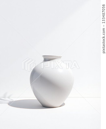 white ceramic bowl on white background 133487056