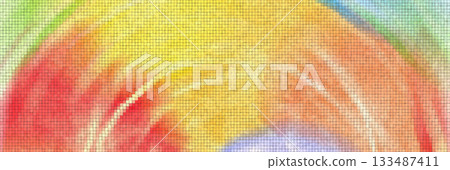 Abstract art rainbow mosaic 133487411