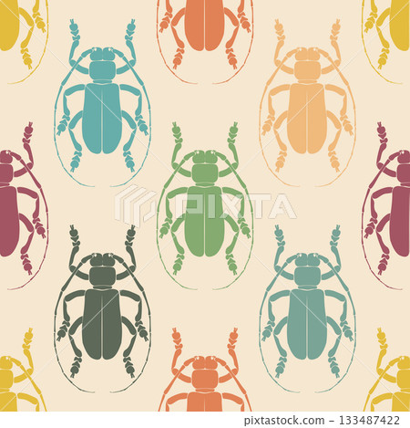 Insect seamless vector pattern 1 133487422