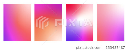 Warm bright gradient backgrounds. Purple, red, beige gradation template set. Vector heat map backdrop with light. Fashion multicolor wallpaper design. Glam abstract vertical posters collection Warm bright gradient backgrounds. Purple, red, beige gradation template set. Vector heat map backdrop with light. Fashion multicolor wallpaper design. Glam abstract vertical posters collection 133487487