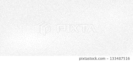 Grain grey gradient texture. Stippled small noise background. Gritty spray dot grunge overlay texture. Vector uniform dotwork bg. Monochrome distressed rough gradation. Abstract backdrop 133487516