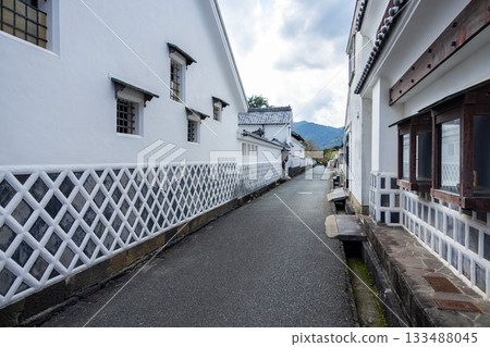 A quiet alley in Hagi Castle Town with beautiful Namako walls A quiet alley in Hagi Castle Town with beautiful Namako walls 133488045