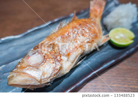 Salt-grilled rockfish 133488523