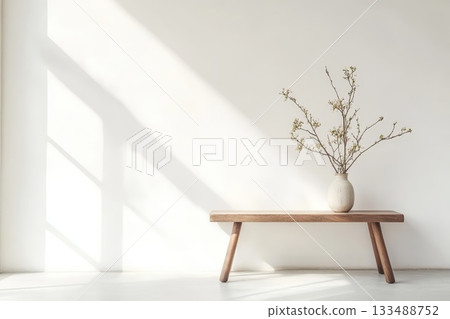 white chair on the wall 133488752