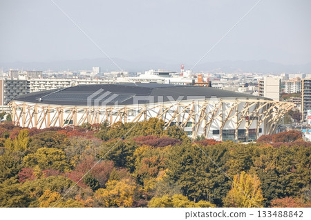 Autumn scenery at IG Arena (Aichi International Arena) in Nagoya Autumn scenery at IG Arena (Aichi International Arena) in Nagoya 133488842