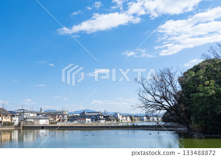 Kawachi Otsukayama Tomb and the road leading to the burial mound Kawachi Otsukayama Tomb and the road leading to the burial mound 133488872