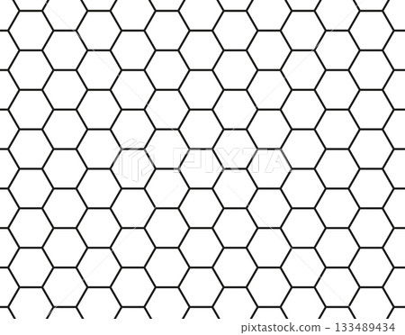 Hexagonal cell grid pattern, backdrop, wallpaper, apparel. Mosquito net, bee comb grid endless texture. Honeycomb mesh, fish net flat background. Speaker grille seamless pattern. Window mosquito lace. Hexagonal cell grid pattern, backdrop, wallpaper, apparel. Mosquito net, bee comb grid endless texture. Honeycomb mesh, fish net flat background. Speaker grille seamless pattern. Window mosquito lace. 133489434