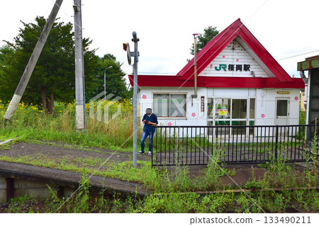 View of the JR Hokkaido Sekihoku Main Line between Ikaushi Station and Sakuraoka Station (Summer 2023) 133490211