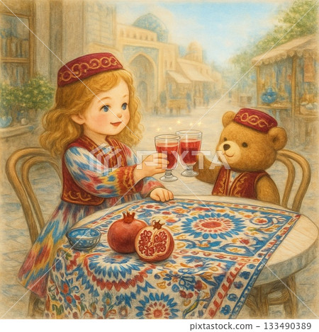 "Traveling Girl Dolly vol.11 Cheers to Teddy and the Silk Road" Generative 133490389