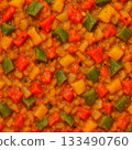 Stewed vegetables texture warm background 133490760