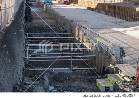 Excavation work for land readjustment projects Excavation work for land readjustment projects 133490894