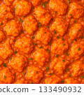 Meatballs in tomato sauce texture 133490932