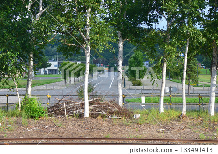 Scenery between Kita-Biei Station and Bibaushi Station on the JR Hokkaido Furano Line (early morning in summer 2023) Scenery between Kita-Biei Station and Bibaushi Station on the JR Hokkaido Furano Line (early morning in summer 2023) 133491413