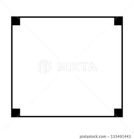 Frame border shape icon, decorative vintage doodle element for simple banner design in vector illustration. Frame border shape icon, decorative vintage doodle element for simple banner design in vector illustration. 133491443