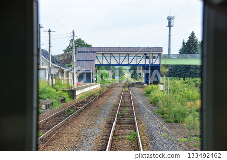 JR北海道富良野線美包牛站至西中站之間的風景（2023年夏季清晨） 133492462
