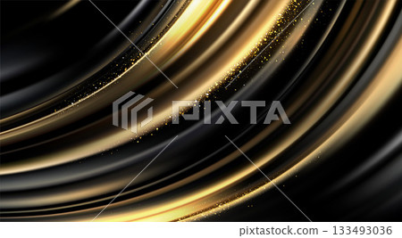 Vector Illustration Background Gold Rings Abstract Light Motion Vector Illustration Background Gold Rings Abstract Light Motion 133493036