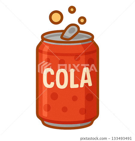 可樂罐的簡單插圖 133493491