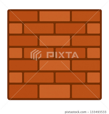 磚牆的簡單示意圖 133493533