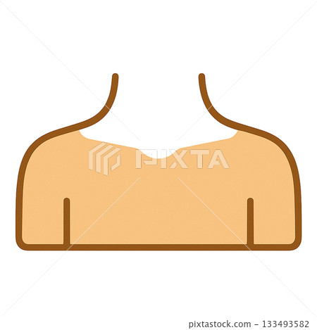 肩部的簡單示意圖 133493582