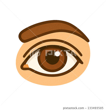 眼睛的簡單插圖 眼睛的簡單插圖 133493585